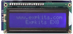 Expkits EX8L2 2x16 HD44780 LCD Support Header