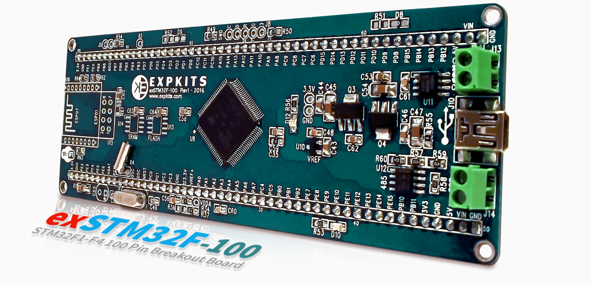 100 pin STM32 Developmeant Board, STM32F103, STM32F405