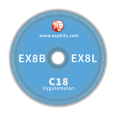 EX8B, EX8L, MİCROCHİP C18 ÖRNEK UYGULAMALARI