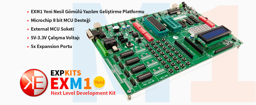 EXM1 PIC Development Kit, PIC Eğitim Seti, Genel MCU Desteği